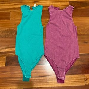 NWOT Free People Bodysuit Bundle of 2